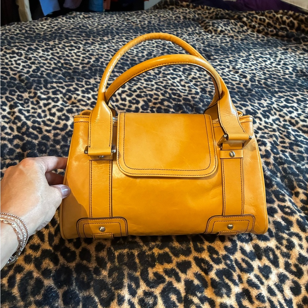 Kenneth Cole New York Mustard Satchel